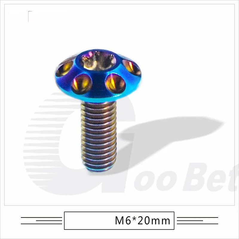 M6 x 15mm 20mm Titanium Motorcycle Decorative Bolt Torx Screws T30 Tuning Repair