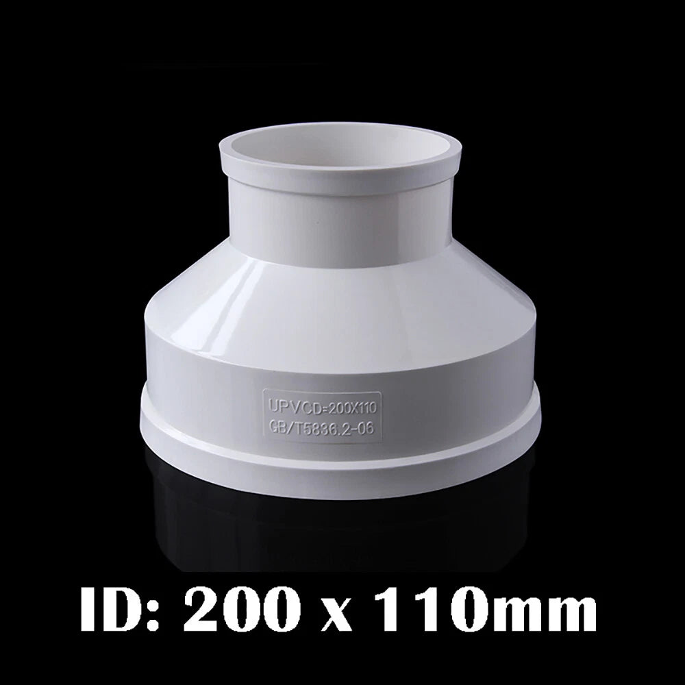 PVC Reducer Fittings Water Pipe Fittings 75 x 50mm~315 x 200mm Adapter Connector