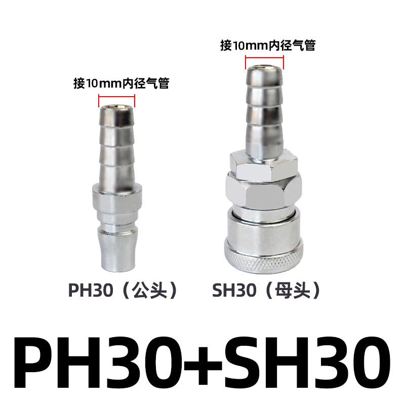 Pneumatic C Type Quick Release Connector Air Line Hose Compressor Fitting