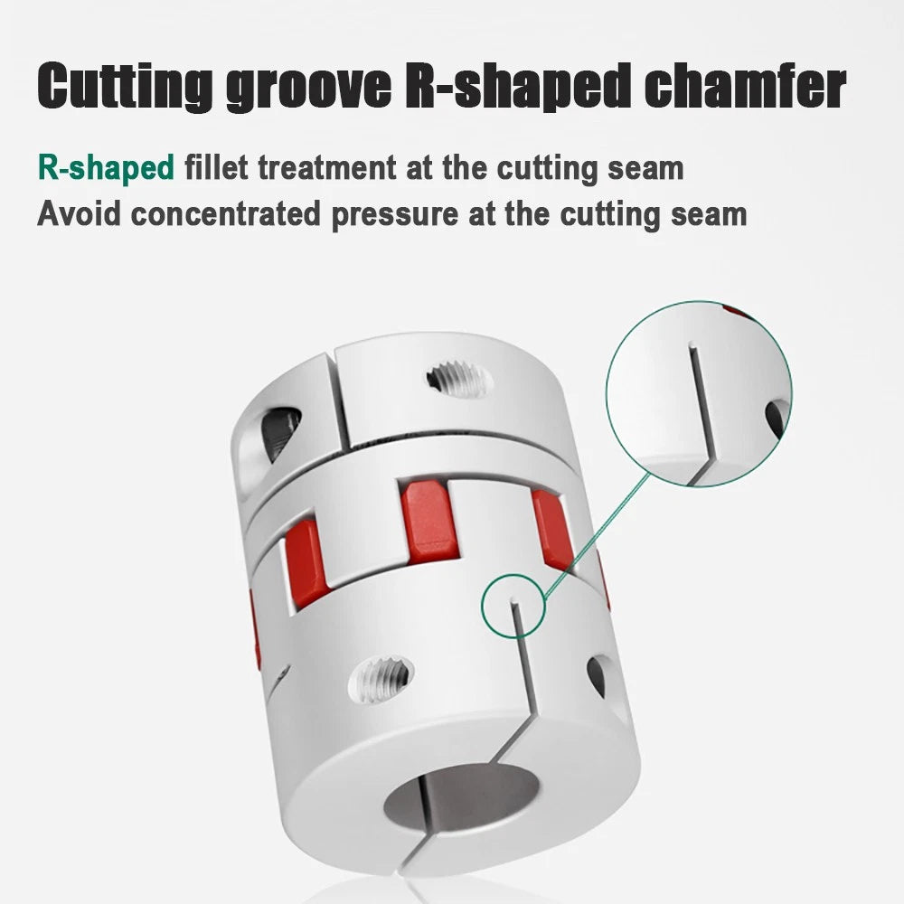 Bore 8mm to 22mm CNC Flexible Plum Coupling Shaft Coupler Connect D40 x L55/L66