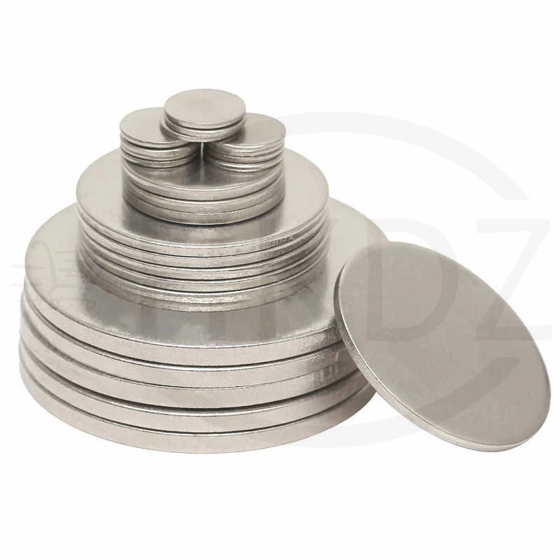 Stainless Steel Blank Round Disc 304 Grade Metal Sheet Plate Ø6-80mm Thick 1-5mm