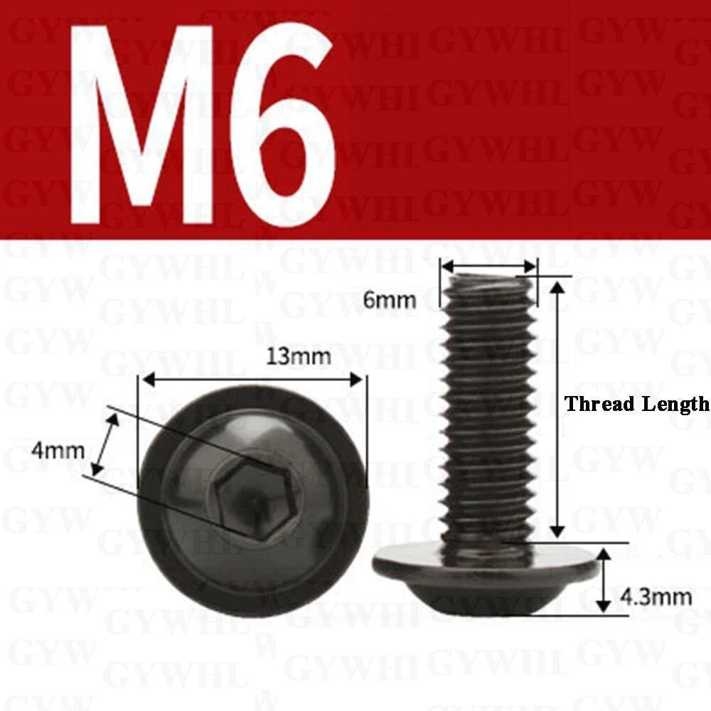 Flanged Button Head Socket Cap Screws 304 Stainless M2 - M10 Fully Threaded - HomeDIYer