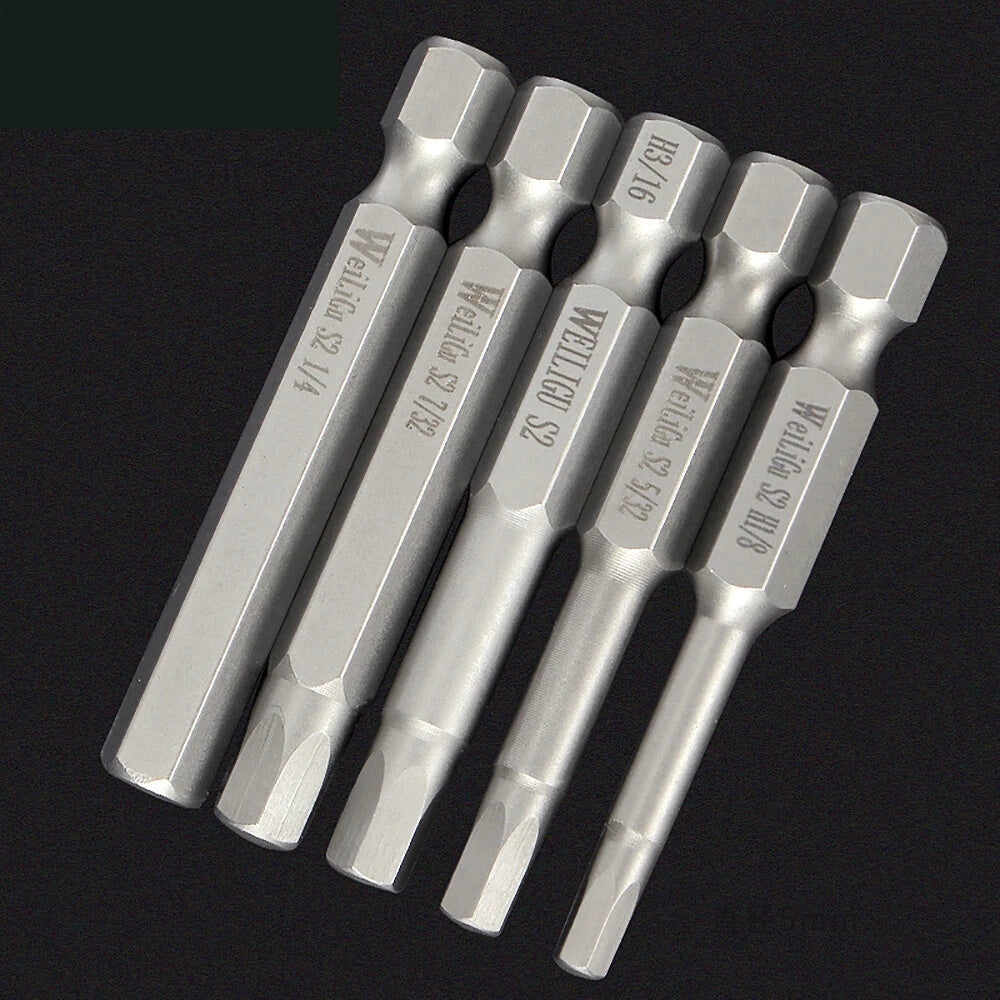 Hex Head Allen Wrench Drill Bit Set 1/4 hex shank Inch 1/8 5/32 3/16 7/32 3/32
