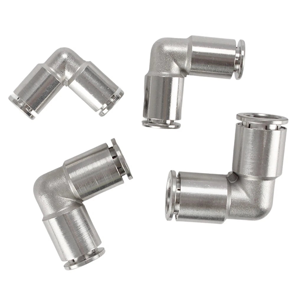 A2 Stainless Steel Pneumatic Push-in Fittings — All Types, 4–16mm