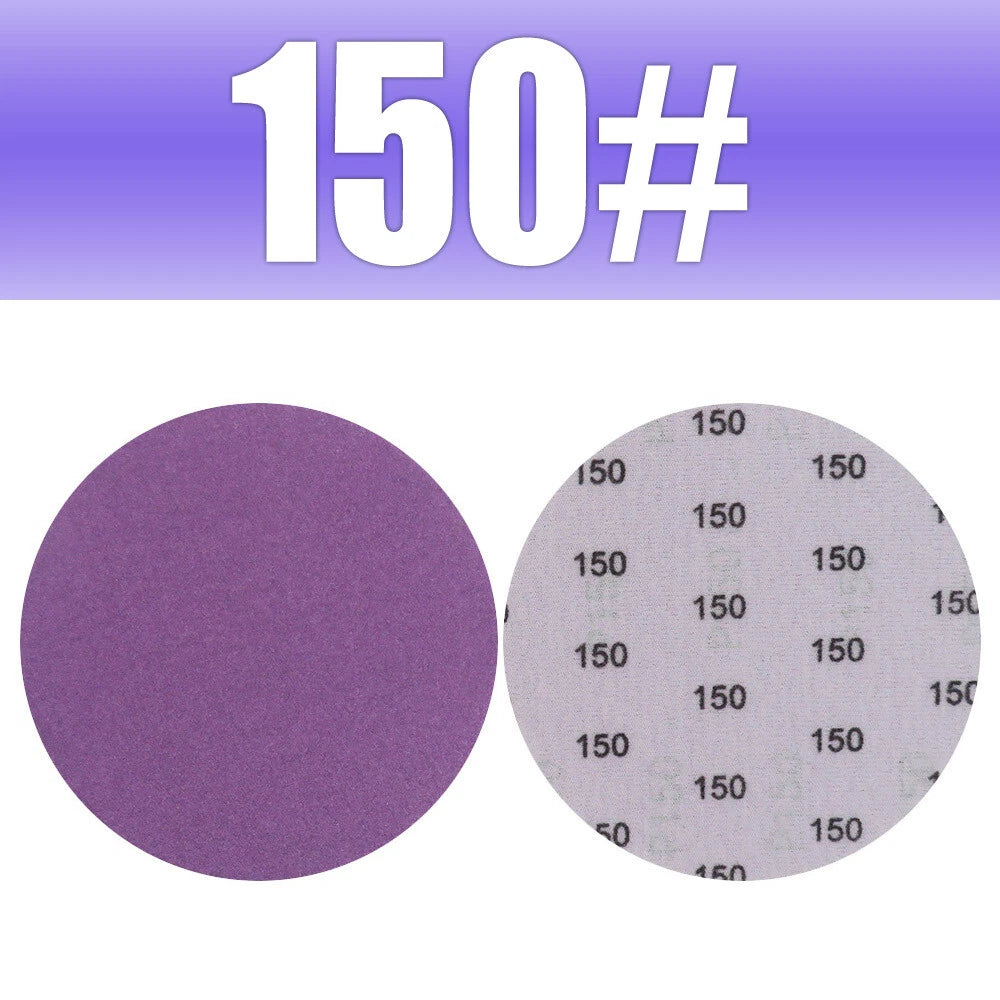 5" 125mm Purple Hook & Loop Sanding Discs 60-10000 Grit | Wet & Dry Sandpaper for Orbital Sanders