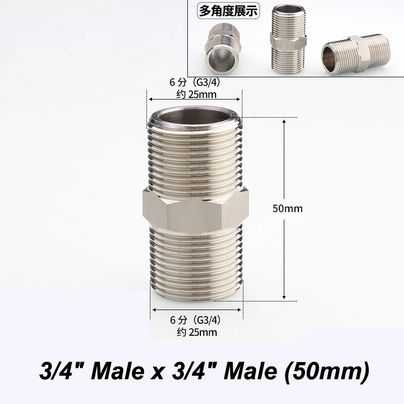Stainless Steel 90° Elbow BSP Pipe Fittings — Female & Male Reducing Adapters