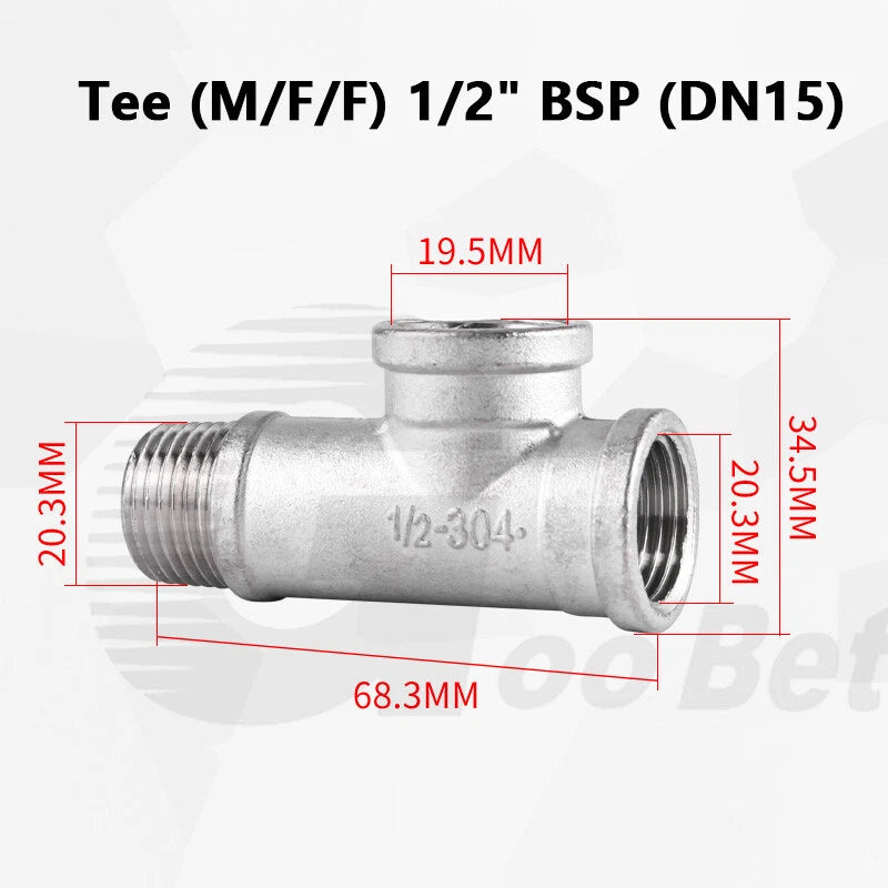 BSP Threaded Stainless Steel Pipe Fittings 304 — Elbow, Tee, Nipple, Socket & More