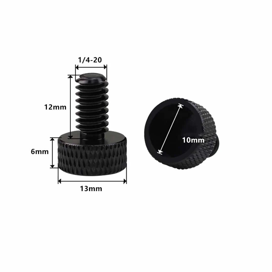 1/4" Camera Thumb Screws – Aluminum Alloy & Stainless Steel Pan Head Adapter Bolts - HomeDIYer