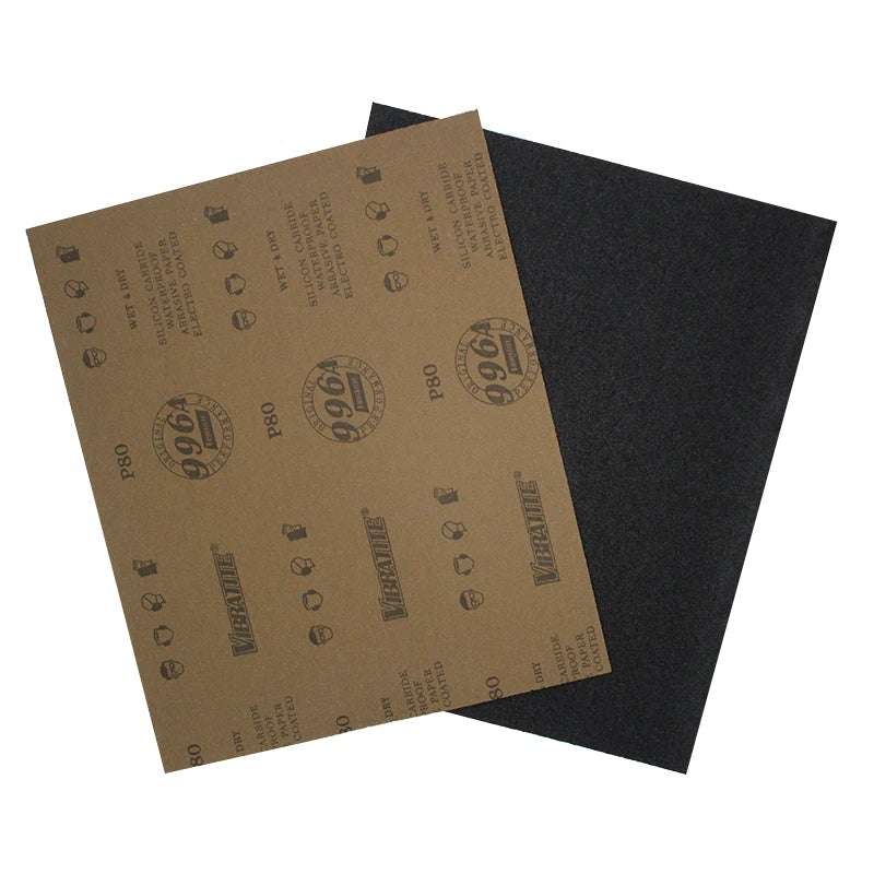 A4 Silicon Carbide Wet & Dry Sandpaper — P60 to P10000 Grit 230x280mm Sheets for Wood Metal Auto