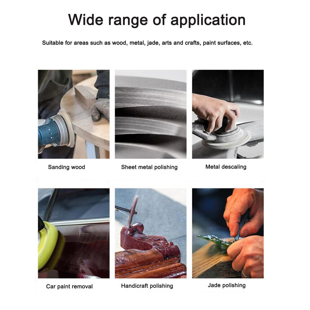 4 Inch 100mm Wet and Dry Sanding Discs Sandpaper Hook and Loop Pads 60-10000Grit