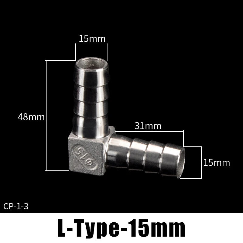 Stainless Steel BSP Hose Tail Connector Fitting — Y / L / T / Inline Type