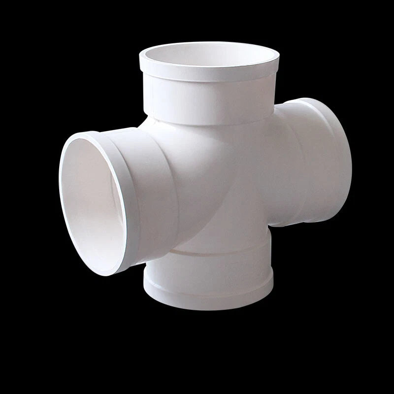 PVC Drain Pipe Connector Inspection Port Drainage Tube Fittings Reducer Adapters