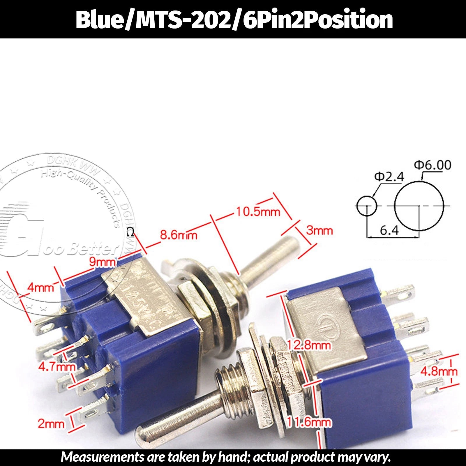 Miniature Toggle Switch — SPST/SPDT, 2–12 Pin, MTS/E-TEN/RLS Series, 79 Types