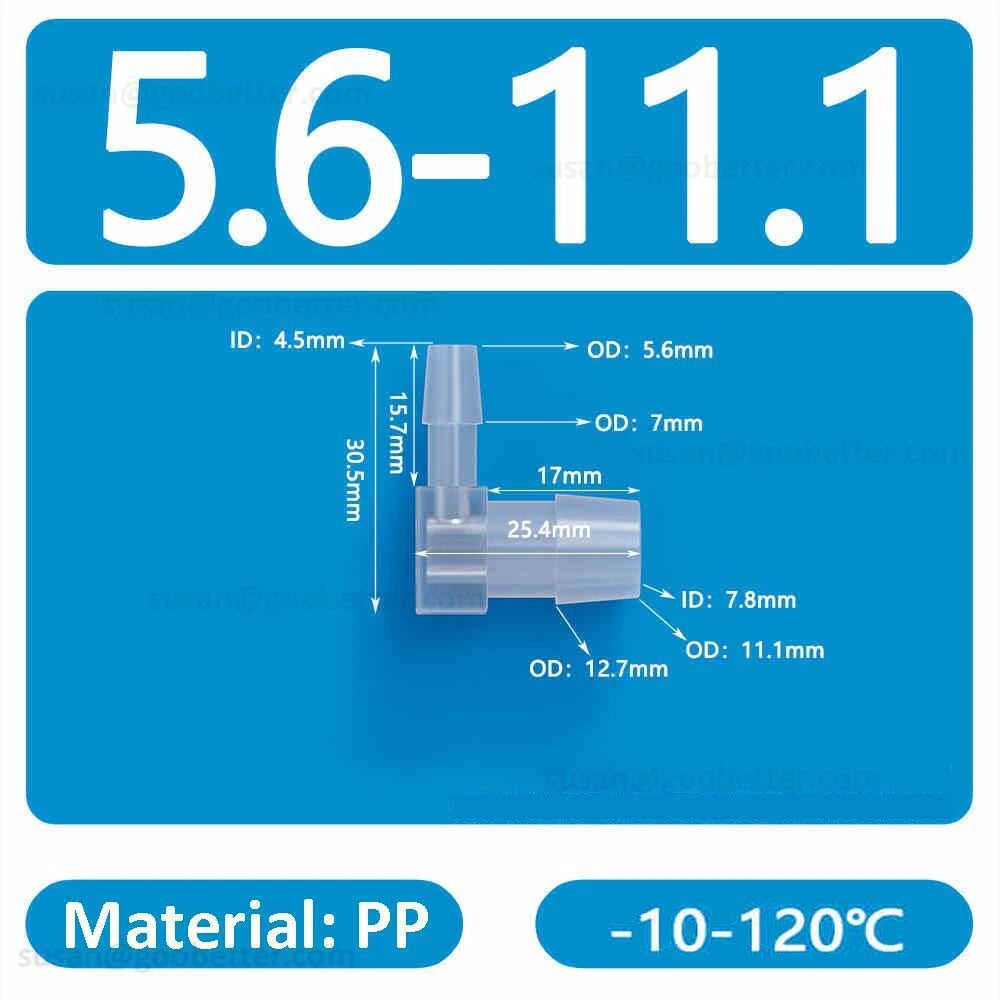 Plastic Barbed Hose Connectors — T-Piece, Elbow & Straight Fittings for Air & Water Lines