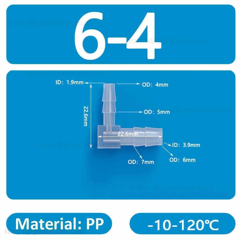 Plastic Barbed Hose Connectors — T-Piece, Elbow & Straight Fittings for Air & Water Lines