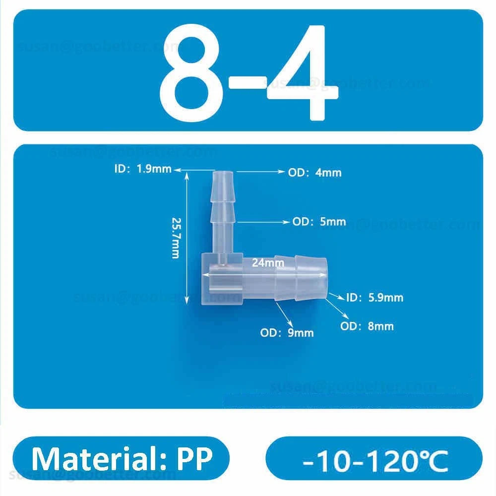 Plastic Barbed Hose Connectors — T-Piece, Elbow & Straight Fittings for Air & Water Lines