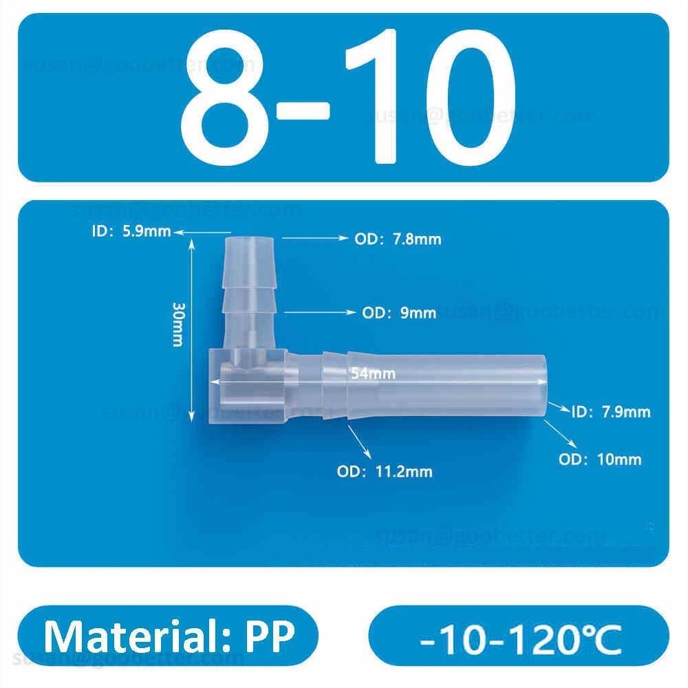 Plastic Barbed Hose Connectors — T-Piece, Elbow & Straight Fittings for Air & Water Lines