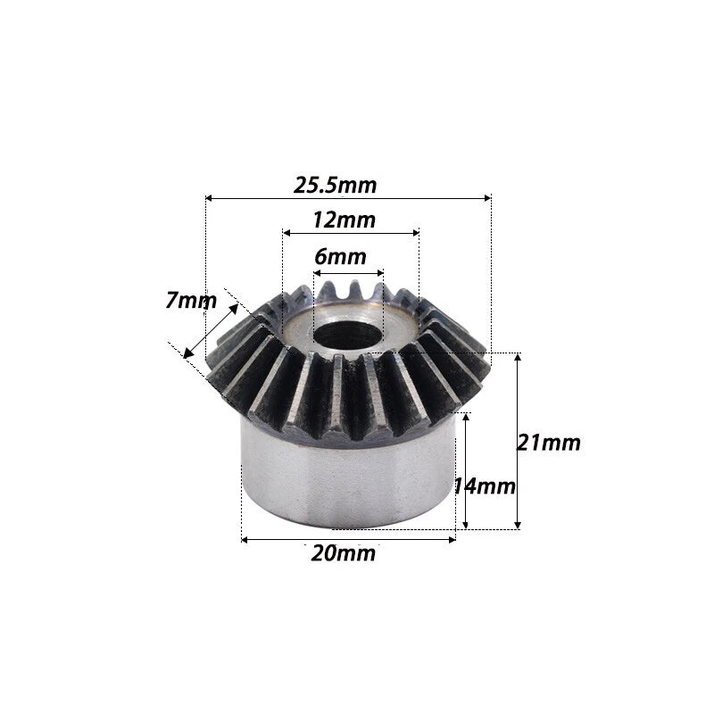 Bevel Gear 0.5/1/1.5/2/2.5/3/4/5/6 Mod 15T-40T 45# Steel 90° Transmission Gears