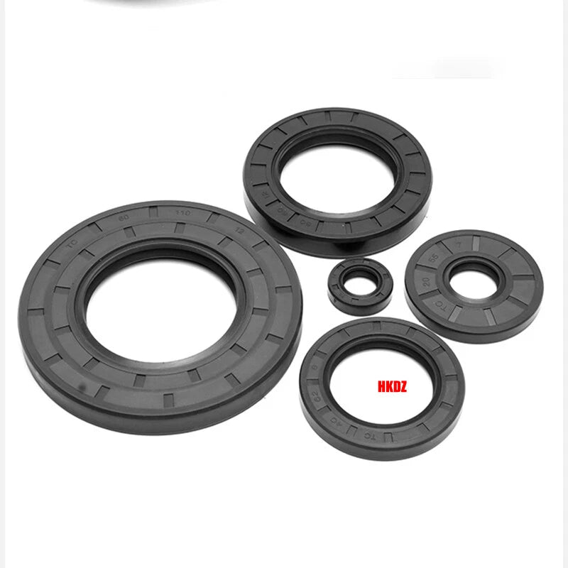 NBR Rotary Shaft Oil Seals — Metric TC Skeleton Nitrile Sealing Lip (34–420mm ID)