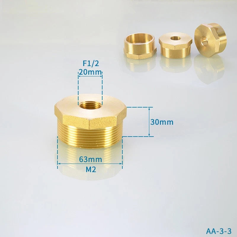 BSP Hex Reducer Bushing — Female to Male Thread Hose Fitting Connector (1/4" to 2")