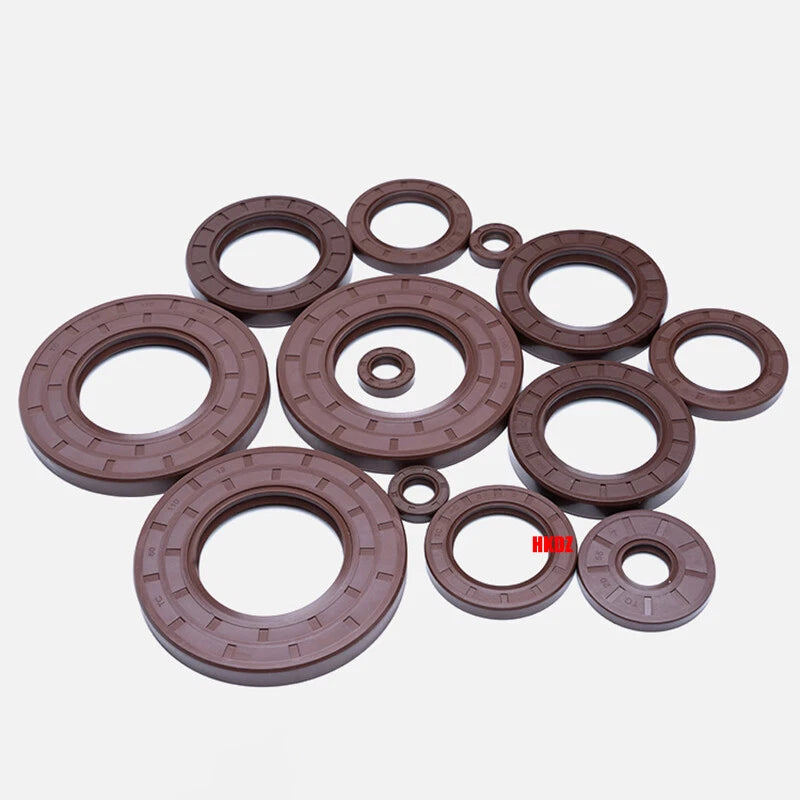 FKM TC Oil Seal – Fluorine Rubber Rotary Shaft Seal, ID 12–52mm, OD 25–100mm