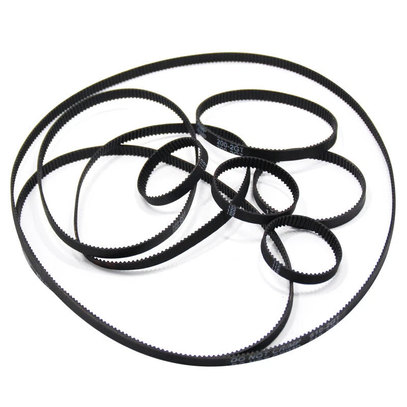 Timing Belt GT2 / HTD 5M / S5M / HTD 8M — Closed Loop Drive Belt, Width 6–30mm
