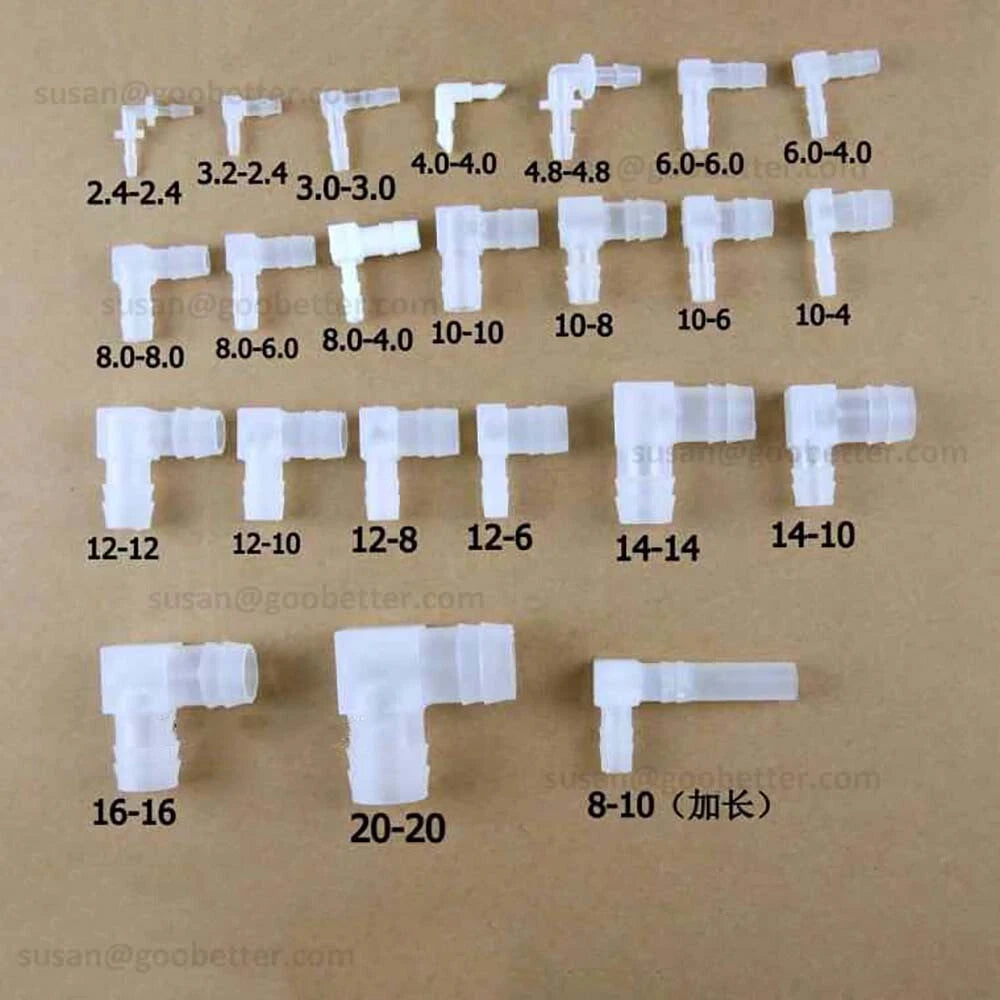 Plastic Barbed Hose Connectors — T-Piece, Elbow & Straight Fittings for Air & Water Lines