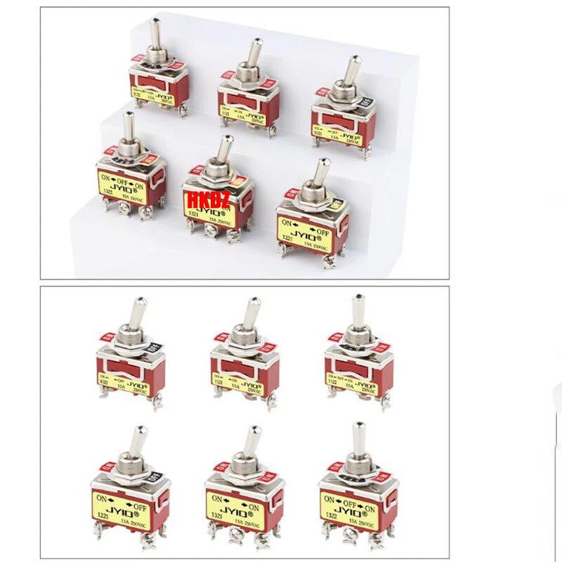 Heavy Duty Toggle Switch — 2/3 Position SPST DPDT, BEM & E-TEN Series, Pin or Screw Terminal