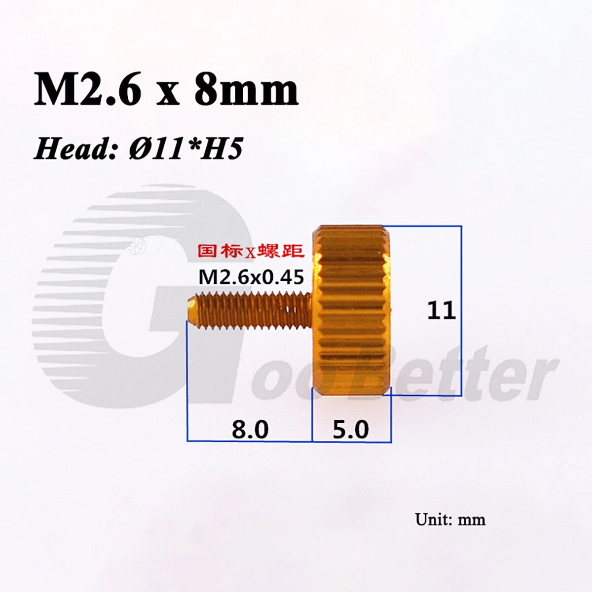 Aluminum Knurled Thumb Screws – M2 to M6 Flat Head Hand Grip Bolts, 10 Colors