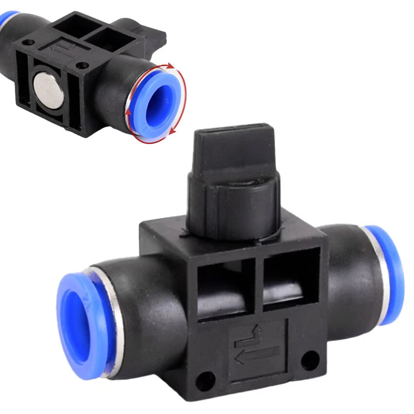 4- 16mm Nylon Pneumatic Push Fit Connector Tube Pipe Joiner Air Water Lines Hose