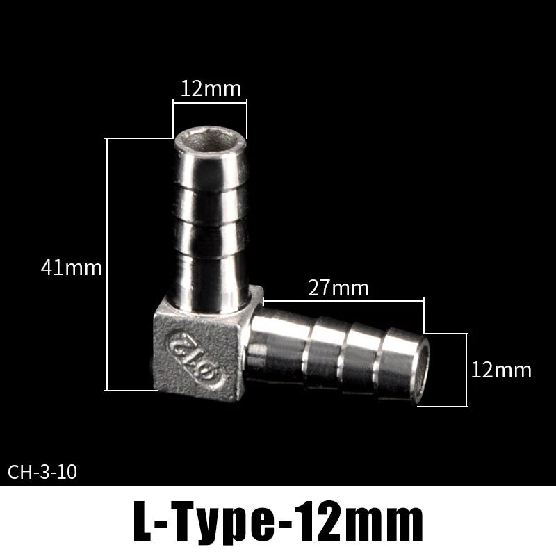 Stainless Steel BSP Hose Tail Connector Fitting — Y / L / T / Inline Type