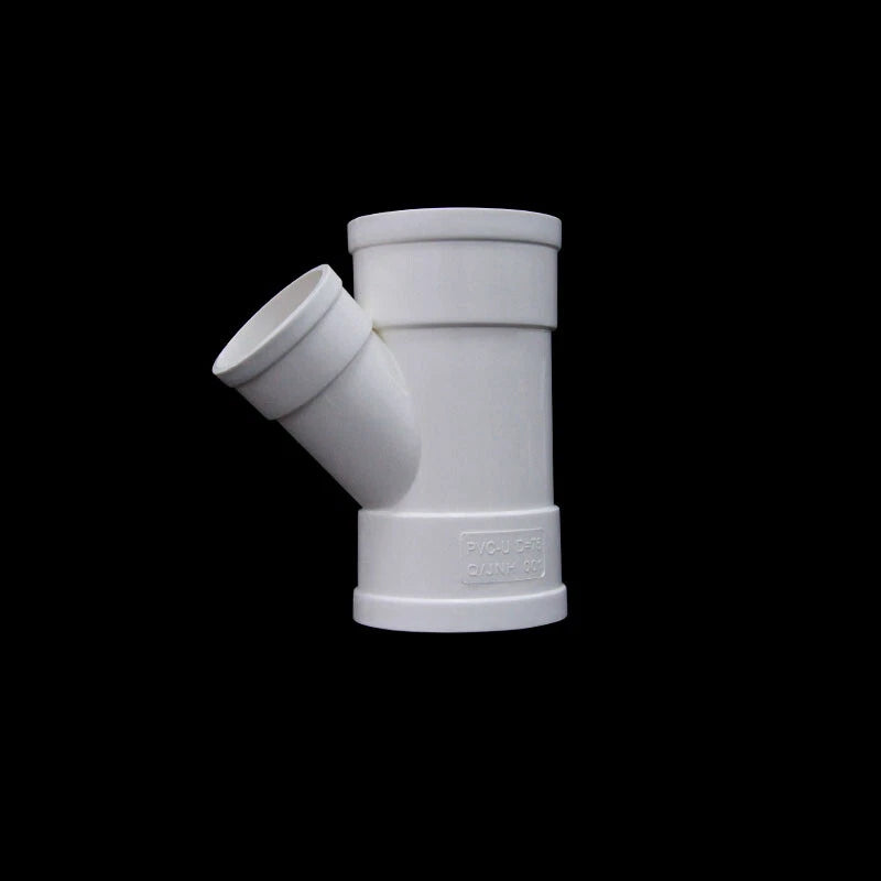 PVC Drain Pipe Connector Inspection Port Drainage Tube Fittings Reducer Adapters
