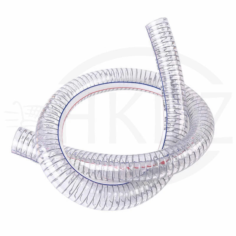 Wire Reinforced Clear PVC Hose Pipe — Heavy Duty, Flexible, Water Air Fuel