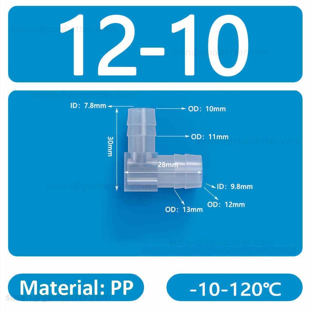 Plastic Barbed Hose Connectors — T-Piece, Elbow & Straight Fittings for Air & Water Lines
