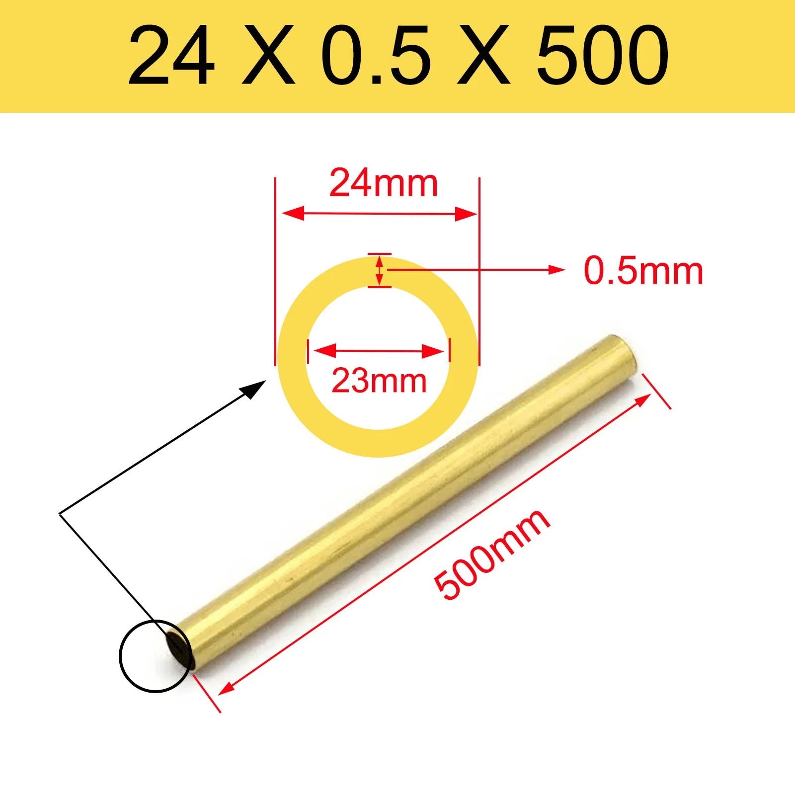 Brass Tubes ROUND PIPE Cu 62% OD 2mm 3mm 4mm 5mm 6mm 7mm 8mm 9mm 10mm To 90mm