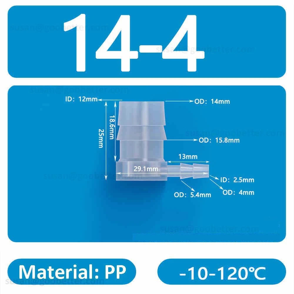 Plastic Barbed Hose Connectors — T-Piece, Elbow & Straight Fittings for Air & Water Lines