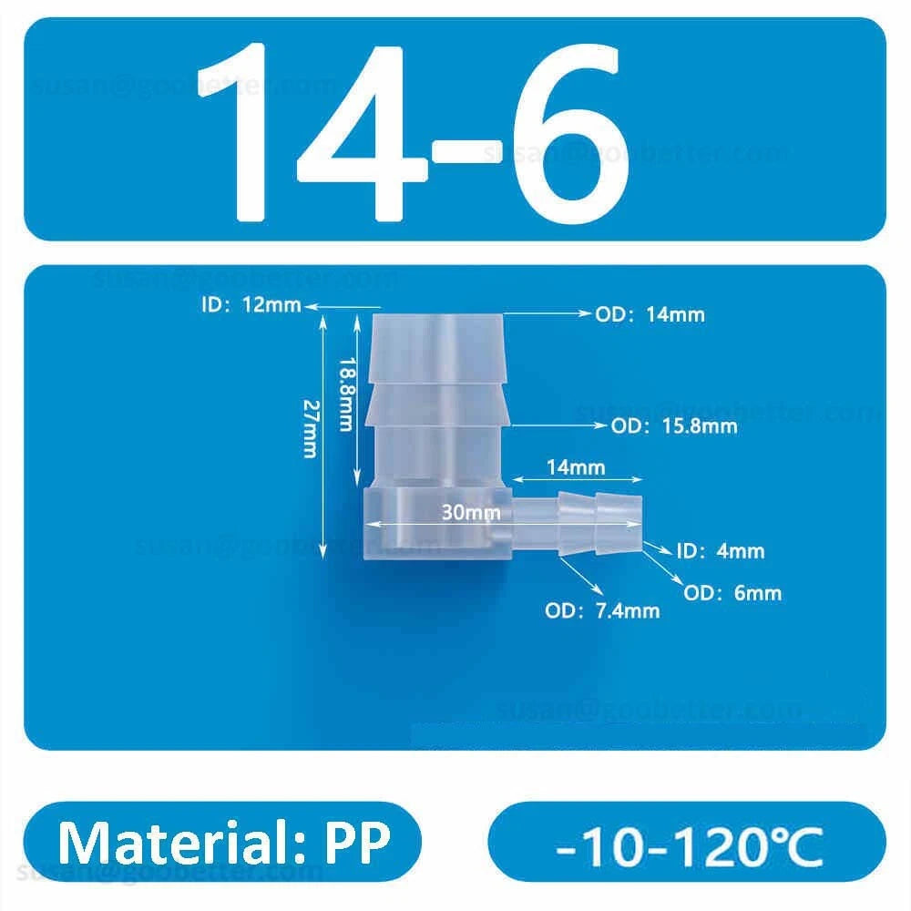 Plastic Barbed Hose Connectors — T-Piece, Elbow & Straight Fittings for Air & Water Lines