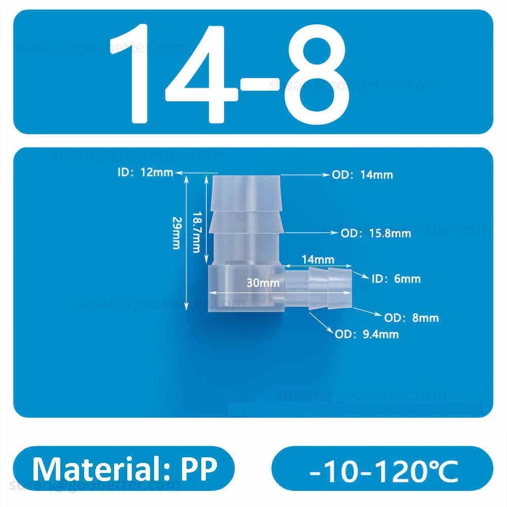 Plastic Barbed Hose Connectors — T-Piece, Elbow & Straight Fittings for Air & Water Lines