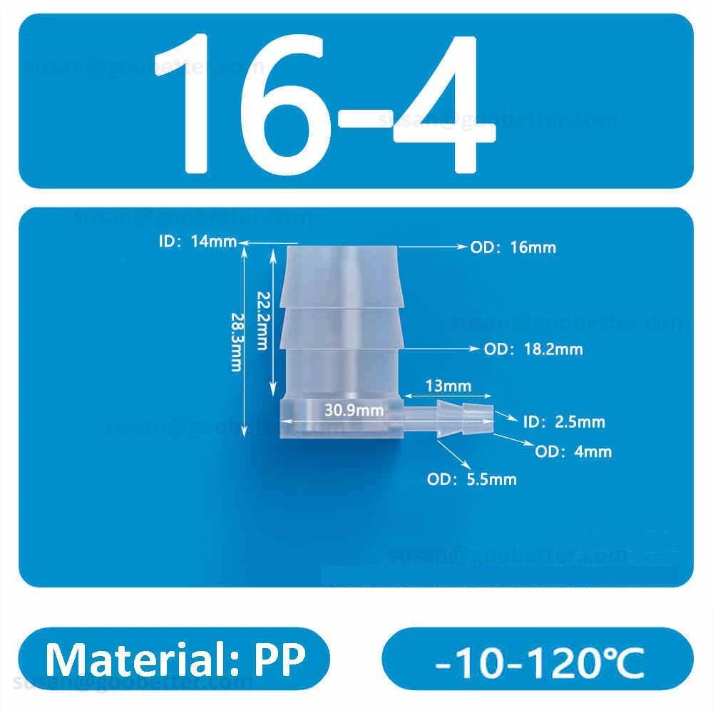 Plastic Barbed Hose Connectors — T-Piece, Elbow & Straight Fittings for Air & Water Lines
