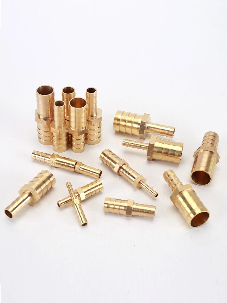 Brass Reducing Hose Fittings – Straight, L, T & Y Connectors for Gas & Air Tube