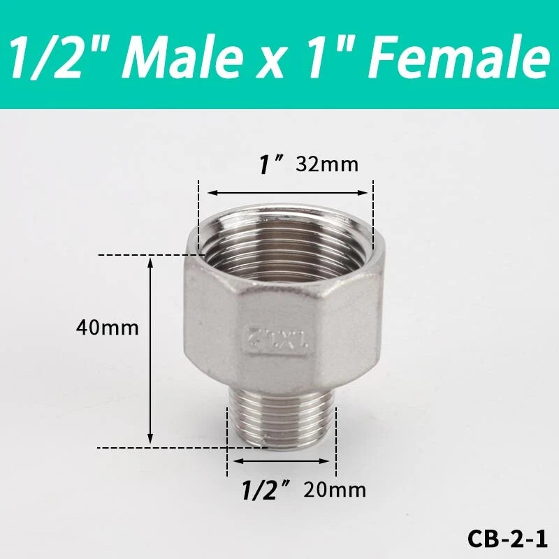 Stainless Steel BSP Pipe Fittings — Plug, Nipple, Elbow, T-Piece & More (1/8" to 4")