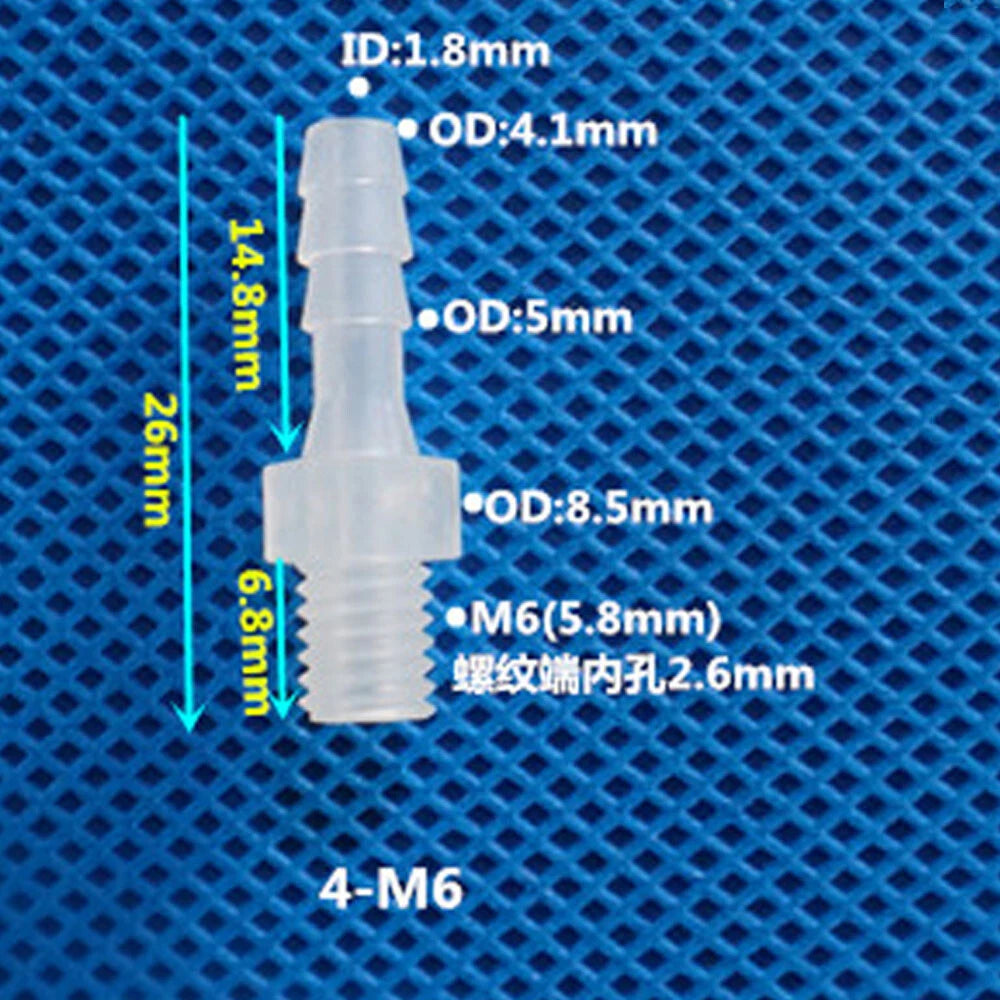 BSP Metric External Thread Straight Barb Connector – Plastic Hose Pipe Fitting
