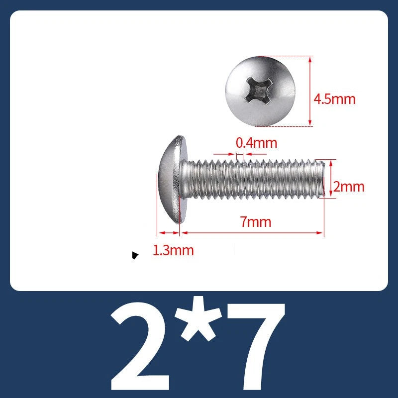 Phillips Flat Head Machine Screws M2-M8 | A2/A4 Stainless Steel