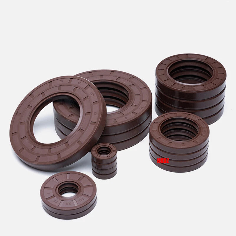 FKM TC Oil Seal – Fluorine Rubber Rotary Shaft Seal, ID 12–52mm, OD 25–100mm
