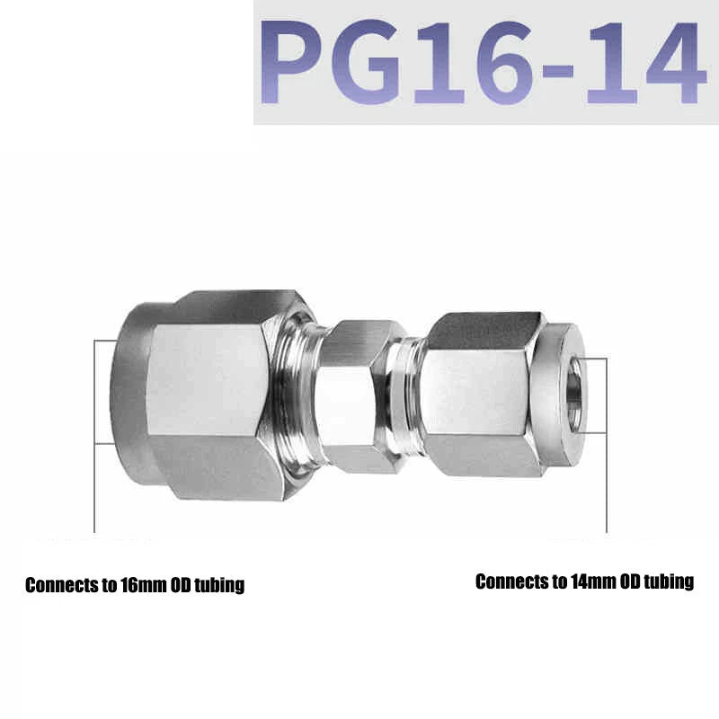 304 Stainless Steel Compression Reducing Connector | A2 Push-Fit Tube Reducer