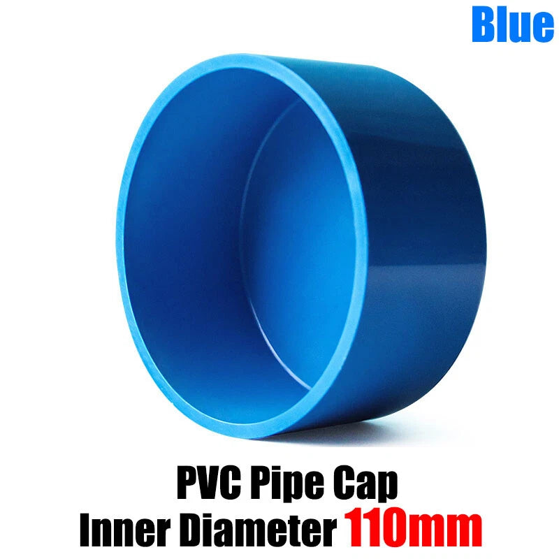 PVC Cap End Caps Plug Blanking ø20mm~160mm Blue Adhesive Drain Pipe Fittings