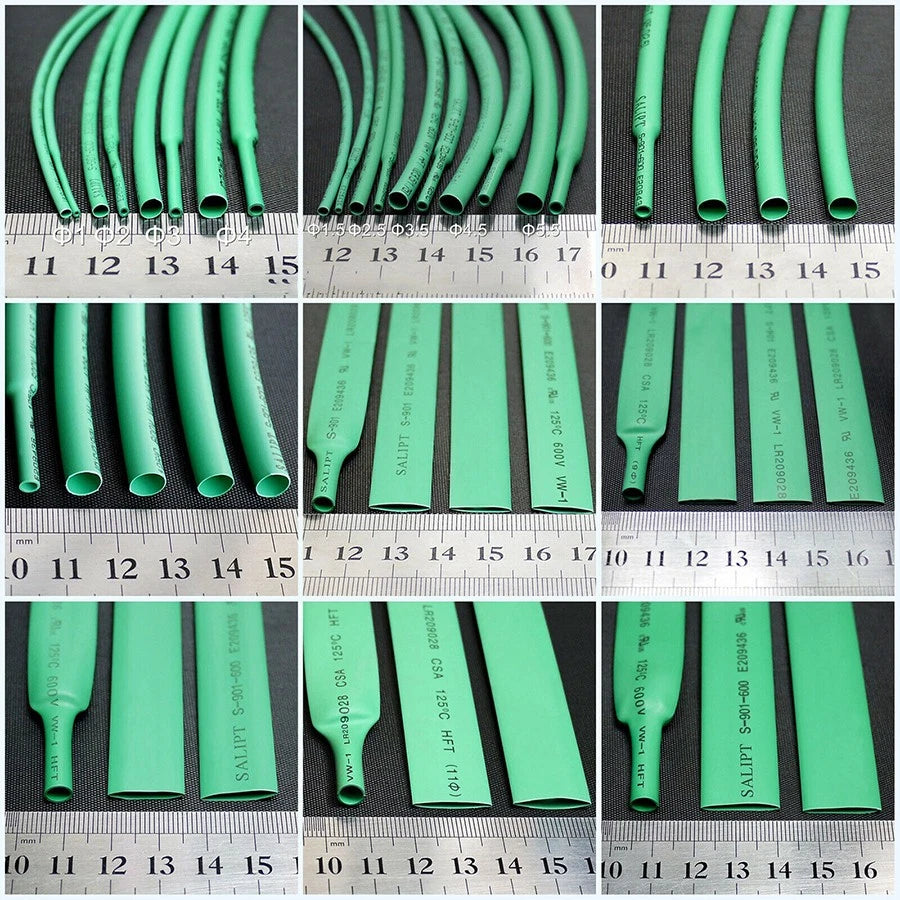 Heat Shrink Tubing 2:1 Ratio – 0.6mm & 0.8mm, 7 Colors, 5–50 Meter Rolls