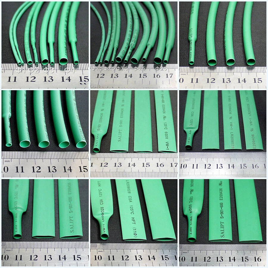 Heat Shrink Tubing 2:1 Ratio – Wire Cable Sleeve 10mm to 20mm, Multiple Colors
