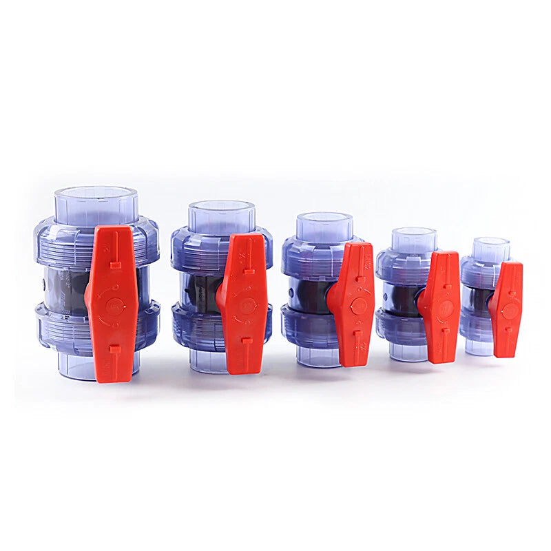 UPVC PVC Pipe Fittings Tee Straight Cap Elbow Clear Plumbing Couping ID 20-110mm