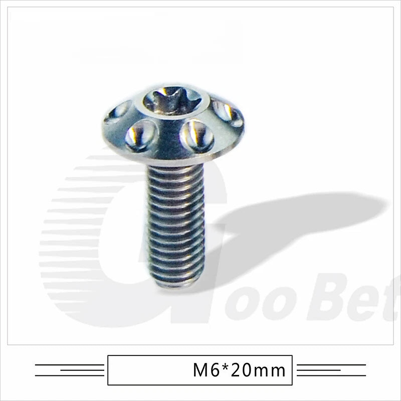 M6 x 15mm 20mm Titanium Motorcycle Decorative Bolt Torx Screws T30 Tuning Repair